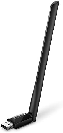 TP-Link AC600 USB WiFi Adapter for PC (Archer T2U Plus)- Wireless Network Adapter for Desktop with 2.4GHz, 5GHz High Gain Dual Band 5dBi Antenna, Supports Win11/10/8.1/8/7/XP, Mac OS 10.9-10.14