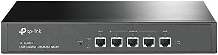 TP-Link SafeStream TL-480T+ 10/100 Broadband Desktop/Rackmount Loadbalance Router, 150M NAT throughput, 30k Concurrent Sessions, VLAN, Multi-NAT, 4 WAN Load balance or auto failover