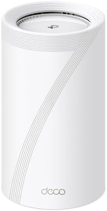 TP-Link Tri-Band WiFi 7 BE22000 Whole Home Mesh System (Deco BE85) | 12-Stream 22 Gbps | 2× 10G + 2× 2.5G Ports Wired Backhaul, 8× High-Gain Antennas | VPN, AI-Roaming, 4×4 MU-MIMO, HomeShield(1-Pack)