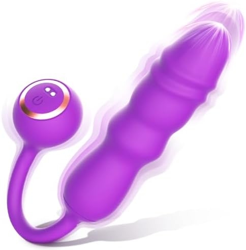 Thrusting Dildo Vibrator Adult Toys – 9 Inches Realistic Dildos Sex Toy with 9 Thrust Modes 10 Vibrations, Hands-Free Anal Clitoral G Spot Dildo Vibrators Adult Sex Toys & Games for Women Couples Fun