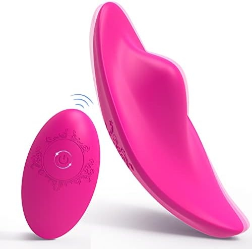 Wearable Panty Clitoral Butterfly Vibrator with Remote Control, Rechargeable Waterproof Panties Vibrator for Women Couples